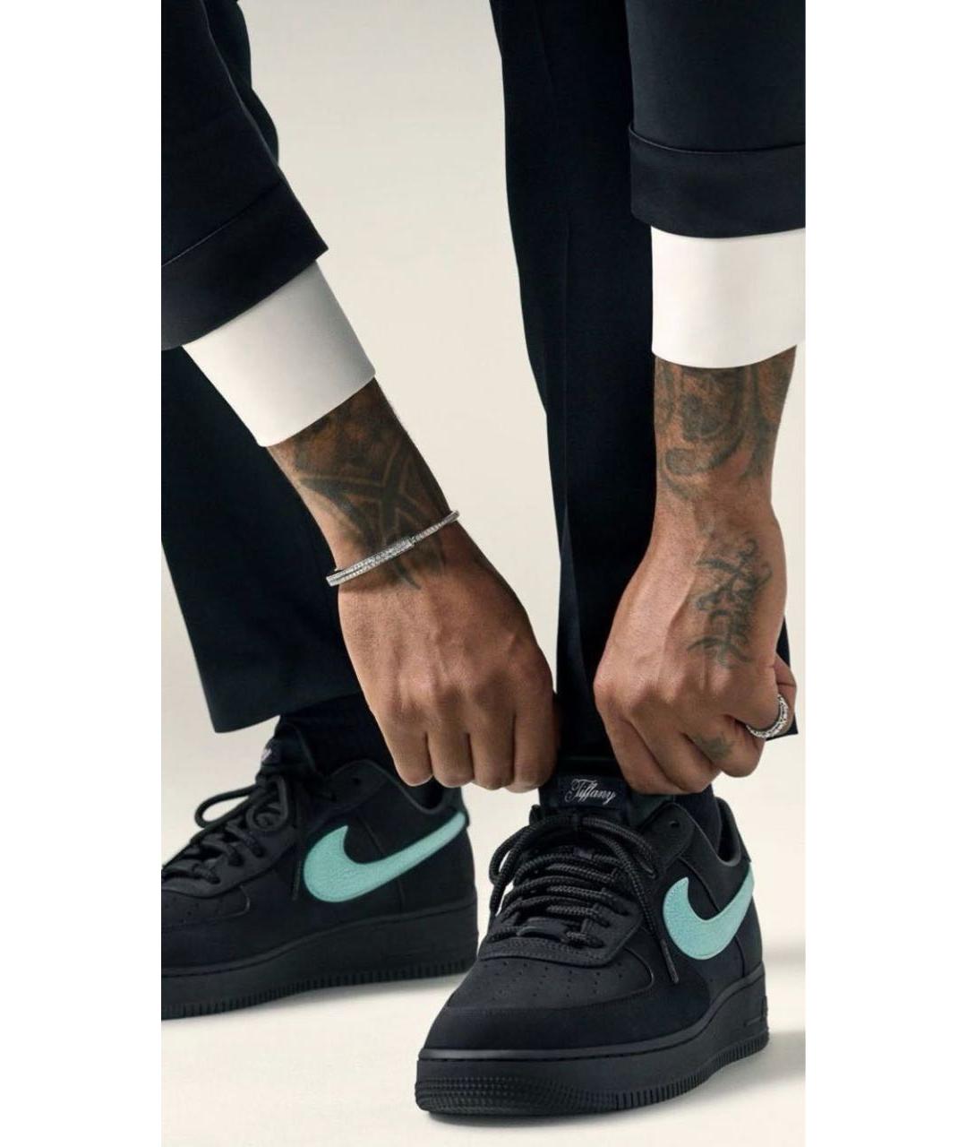 NIKE Черные низкие кроссовки / кеды, фото 2