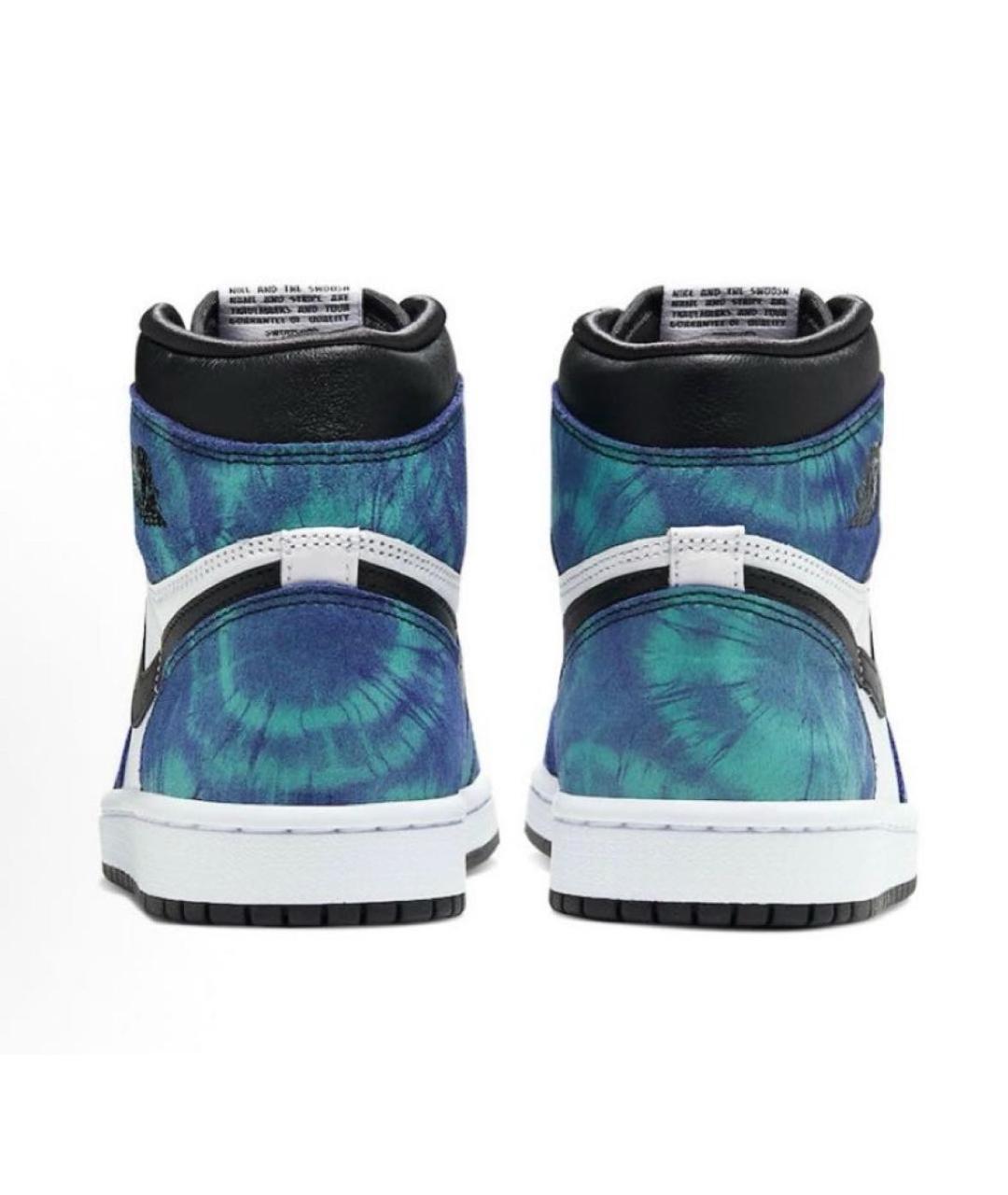 JORDAN Синие высокие кроссовки / кеды, фото 4