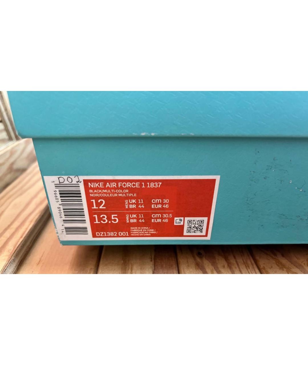 TIFFANY&CO Черные низкие кроссовки / кеды, фото 7