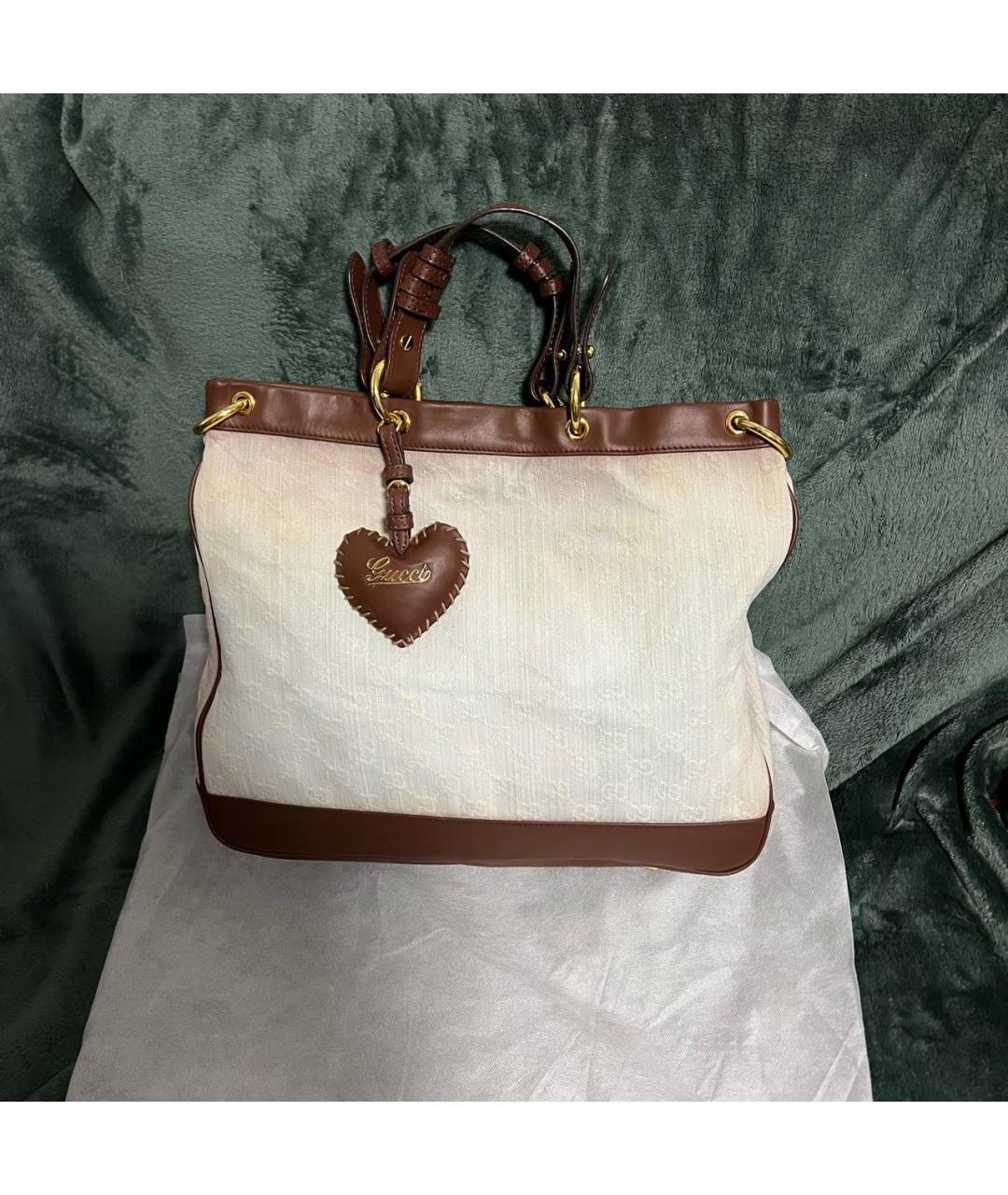 GUCCI Голубая кожаная сумка тоут, фото 9