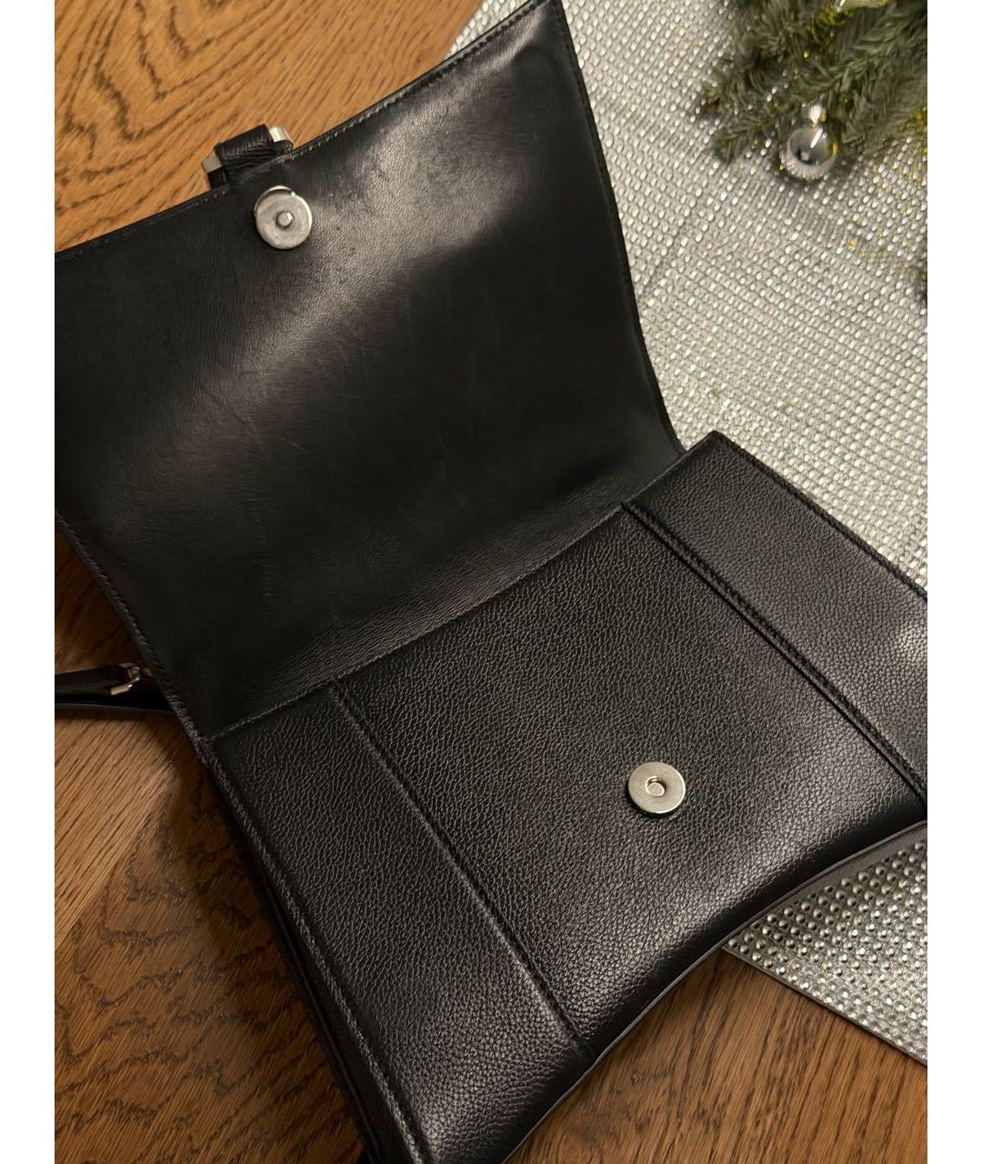 BALENCIAGA Черная кожаная сумка с короткими ручками, фото 7