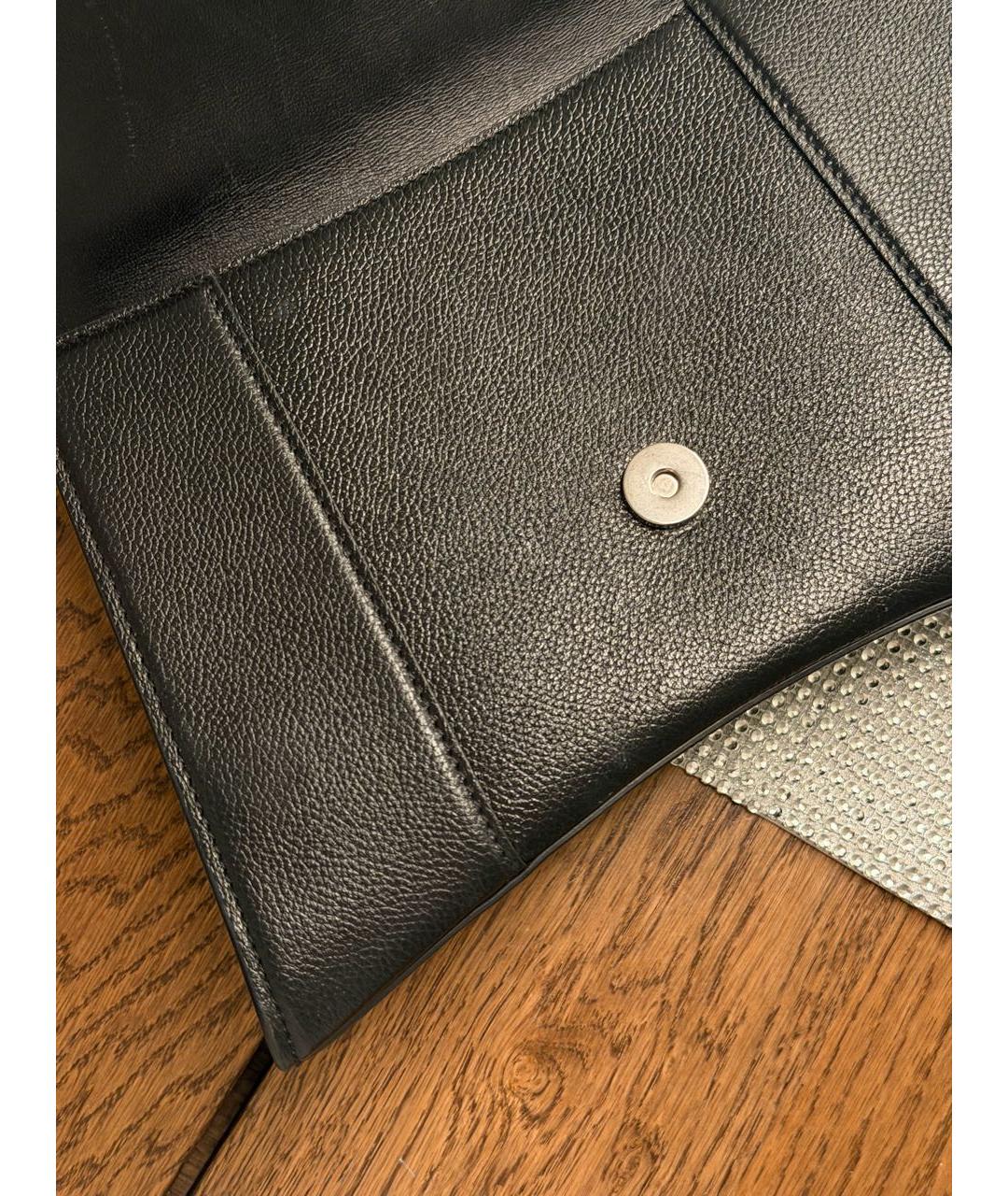 BALENCIAGA Черная кожаная сумка с короткими ручками, фото 5