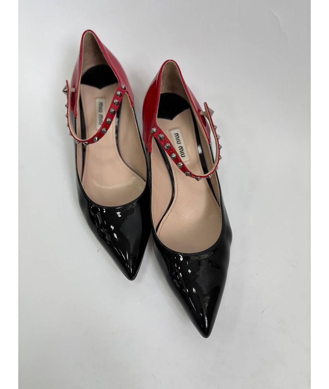 MIU MIU Мульти туфли из лакированной кожи, фото 6