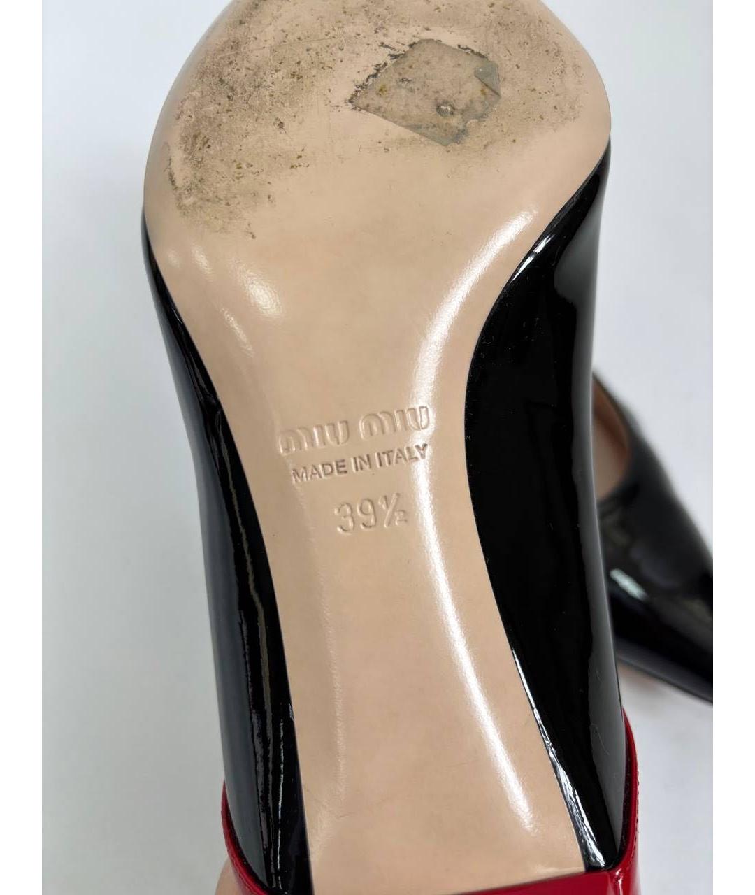 MIU MIU Мульти туфли из лакированной кожи, фото 7