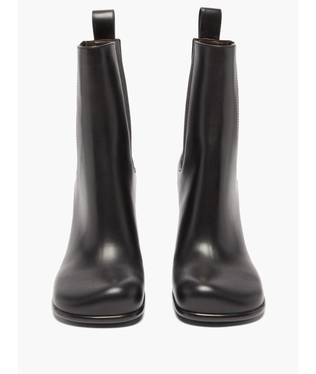 BOTTEGA VENETA Черные кожаные ботильоны, фото 3