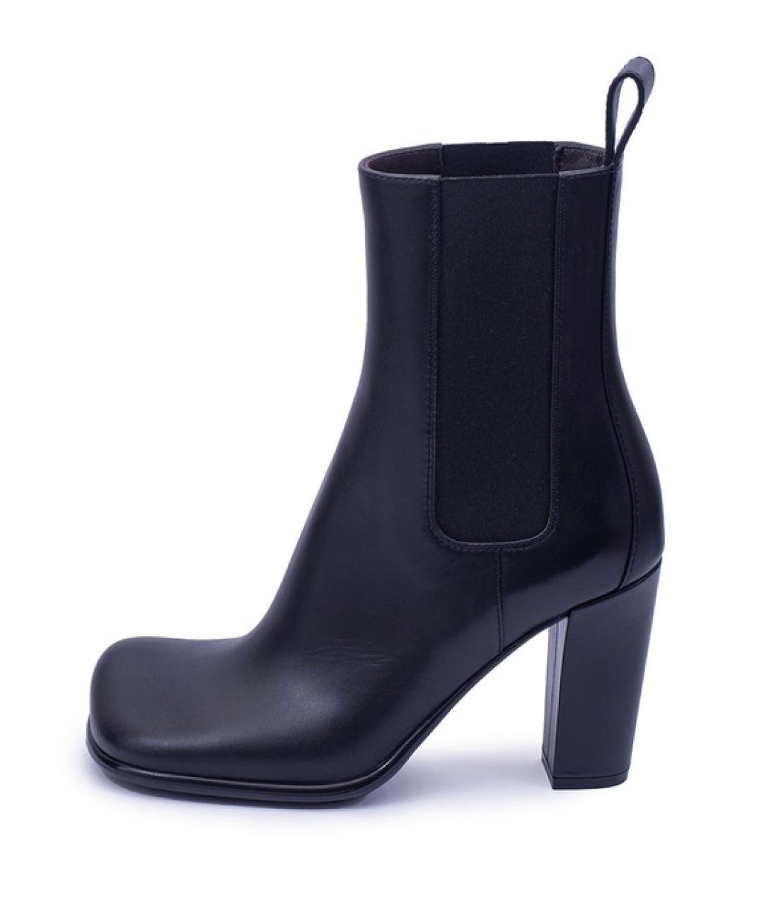 BOTTEGA VENETA Черные кожаные ботильоны, фото 7