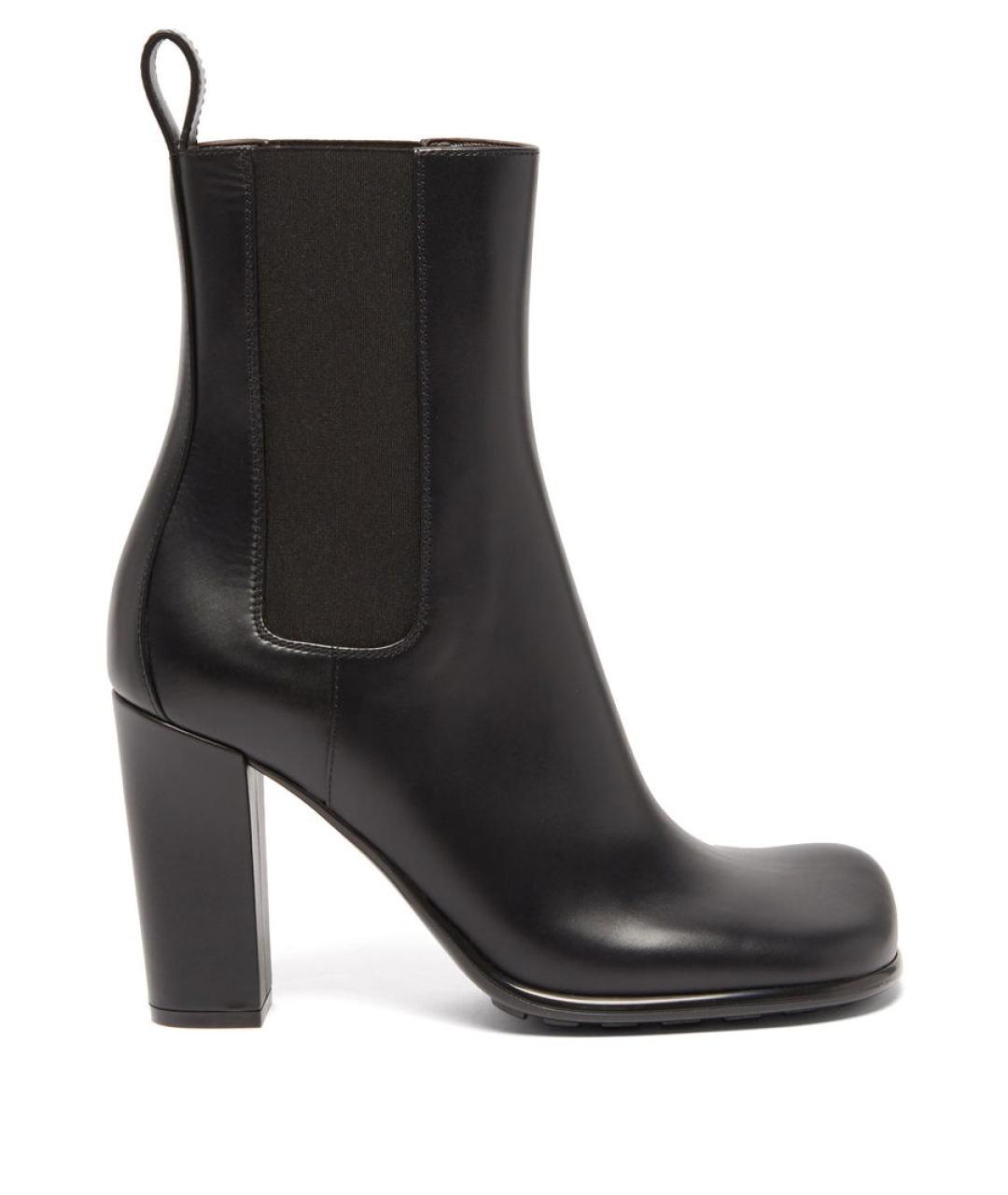 BOTTEGA VENETA Черные кожаные ботильоны, фото 9