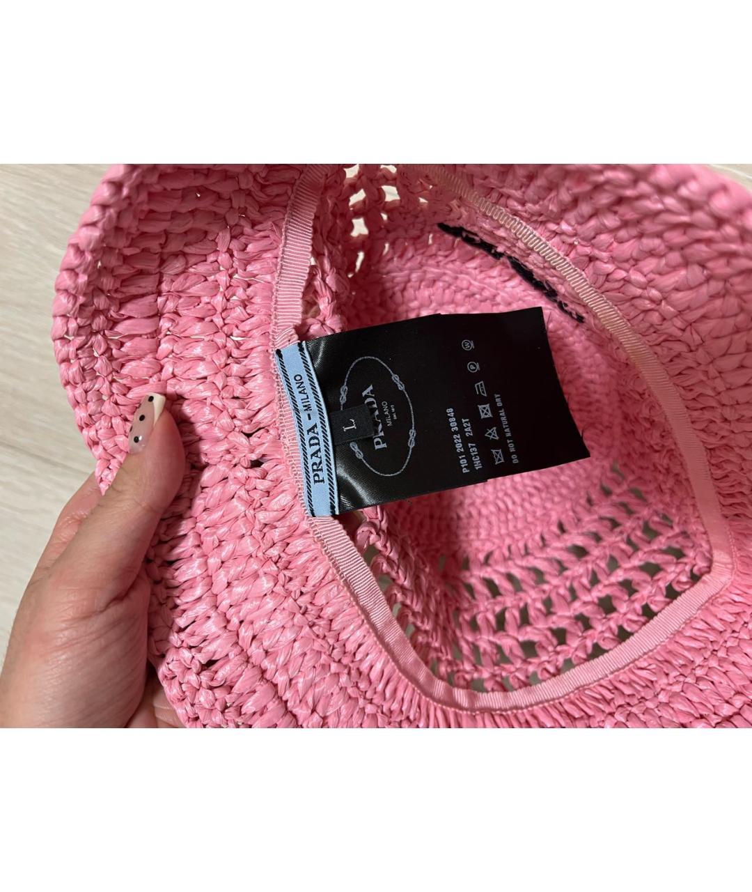 PRADA Розовая кашемировая панама, фото 4