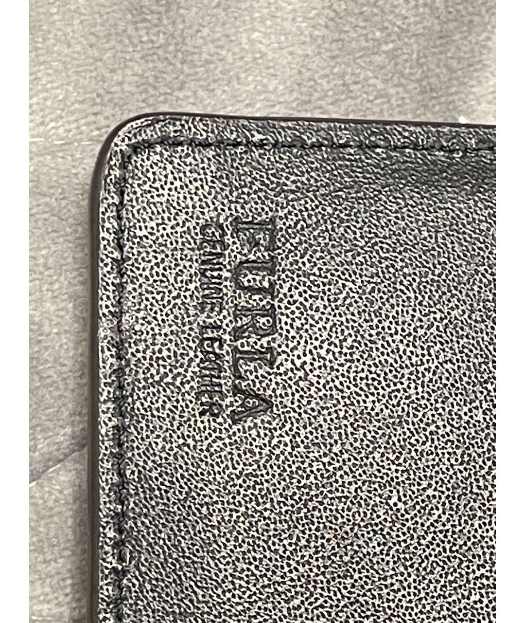 FURLA Черный кожаный кошелек, фото 8