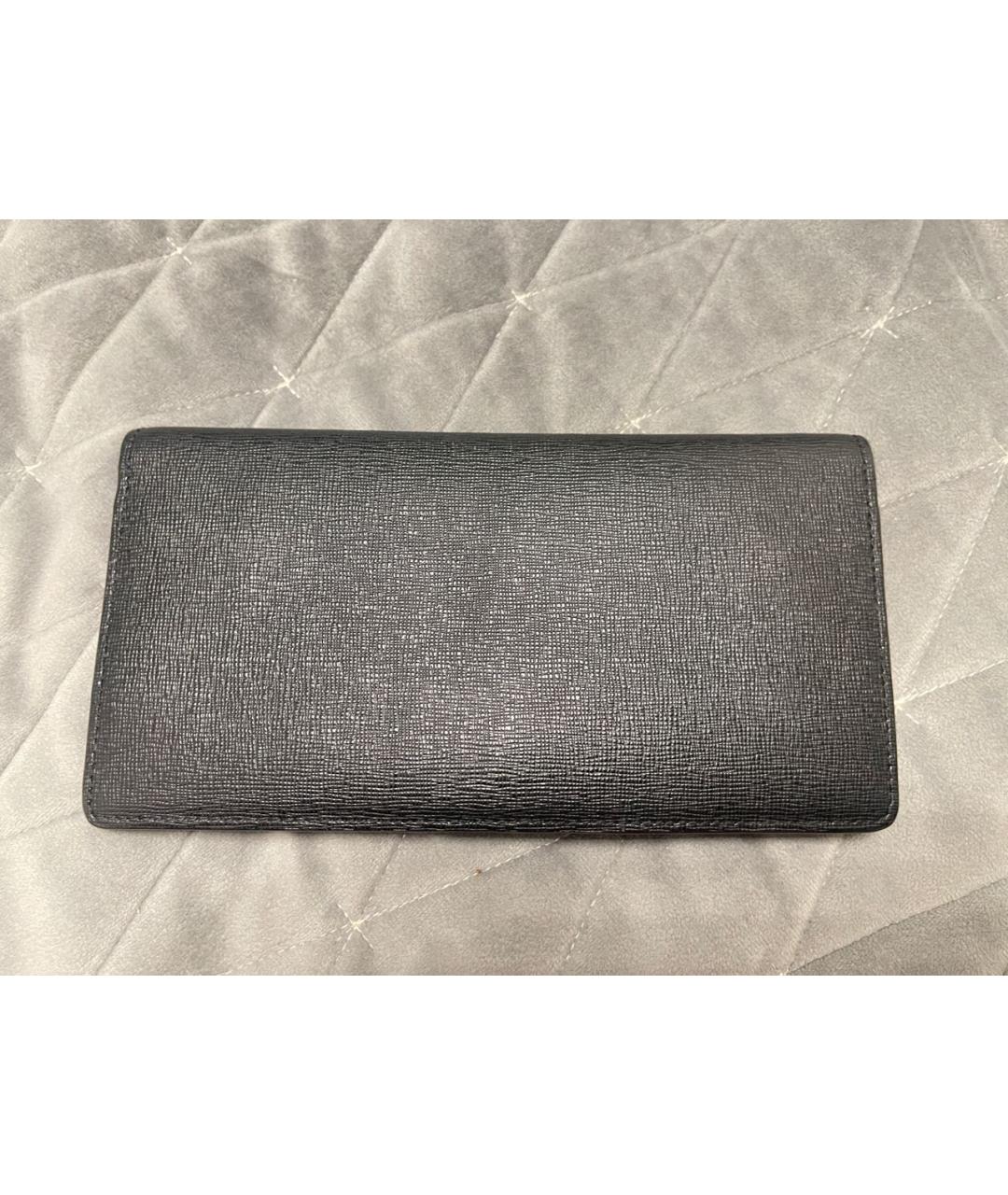 FURLA Черный кожаный кошелек, фото 3