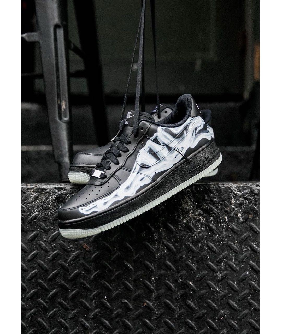 NIKE Черные низкие кроссовки / кеды, фото 2