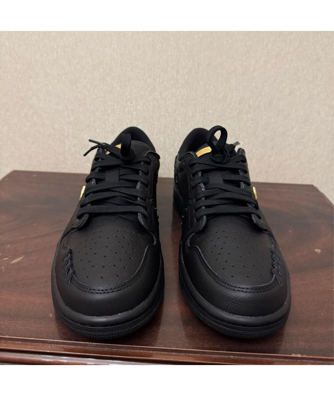 JORDAN Черные кожаные кроссовки, фото 2