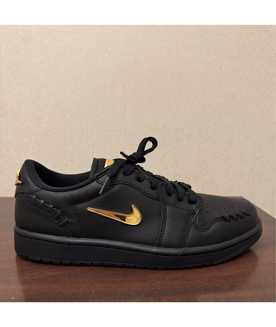 JORDAN Черные кожаные кроссовки, фото 9