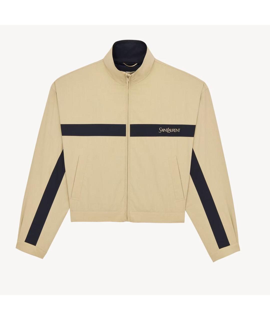 SAINT LAURENT Бежевая куртка, фото 4