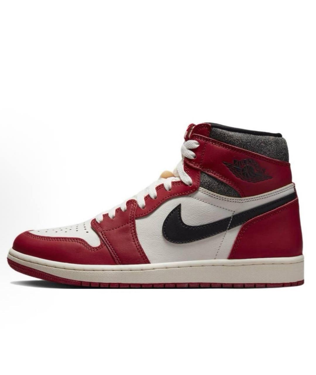 NIKE Красные высокие кроссовки / кеды, фото 8