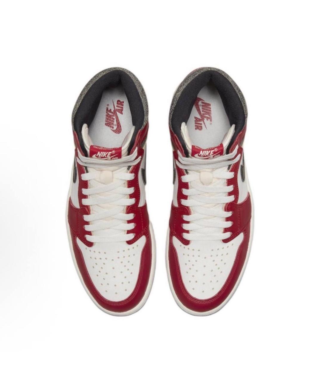 NIKE Красные высокие кроссовки / кеды, фото 6