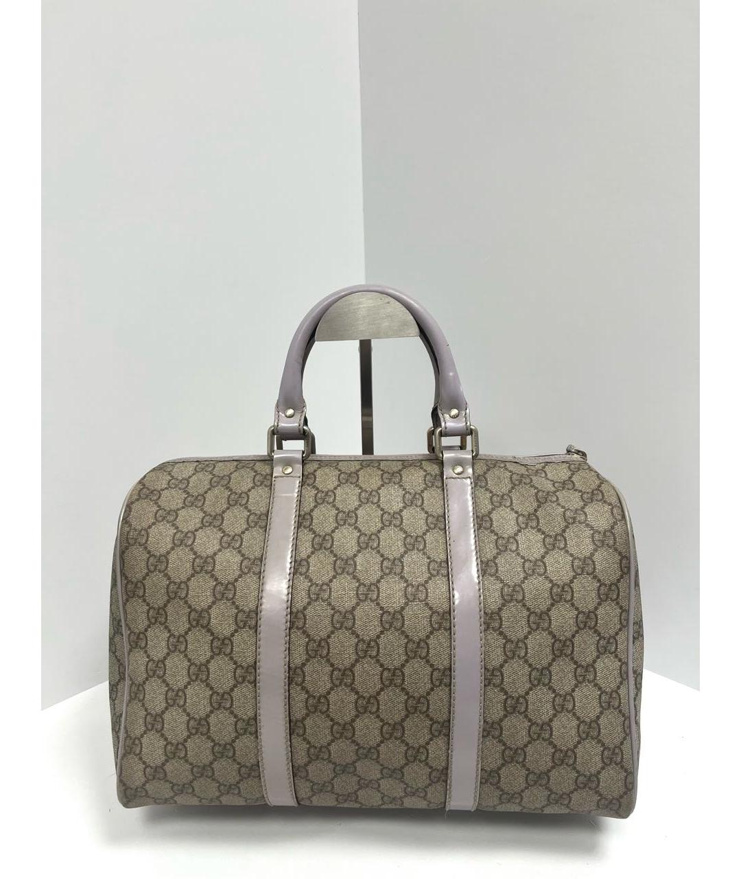 GUCCI Бежевая кожаная сумка с короткими ручками, фото 7