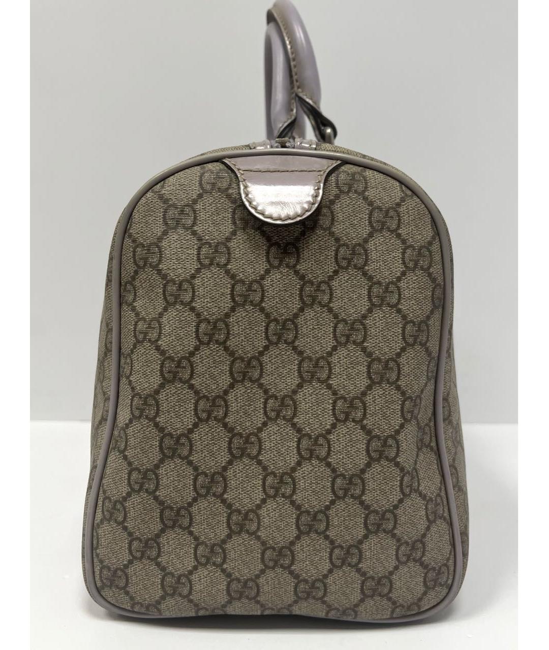 GUCCI Бежевая кожаная сумка с короткими ручками, фото 6