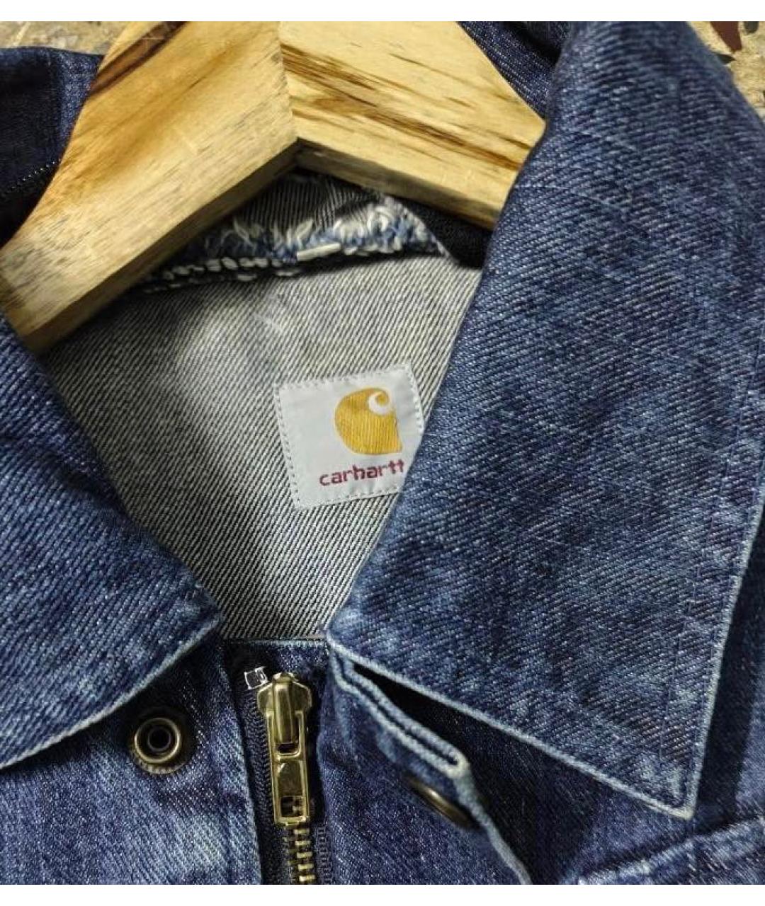 CARHARTT Темно-синяя деним куртка, фото 3