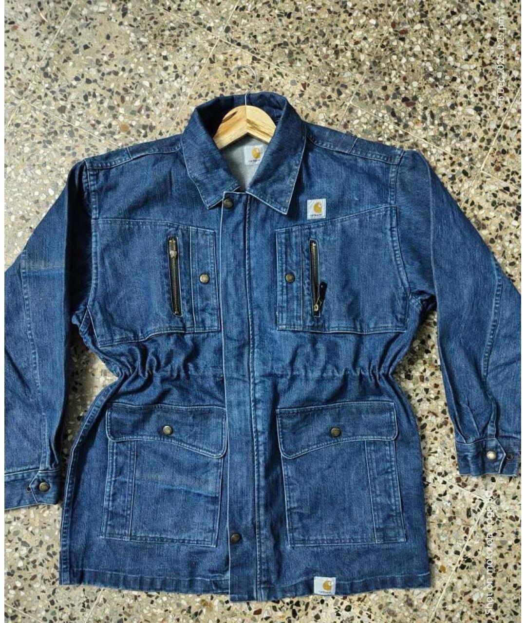 CARHARTT Темно-синяя деним куртка, фото 2