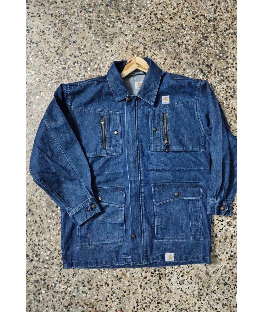 CARHARTT Темно-синяя деним куртка, фото 9