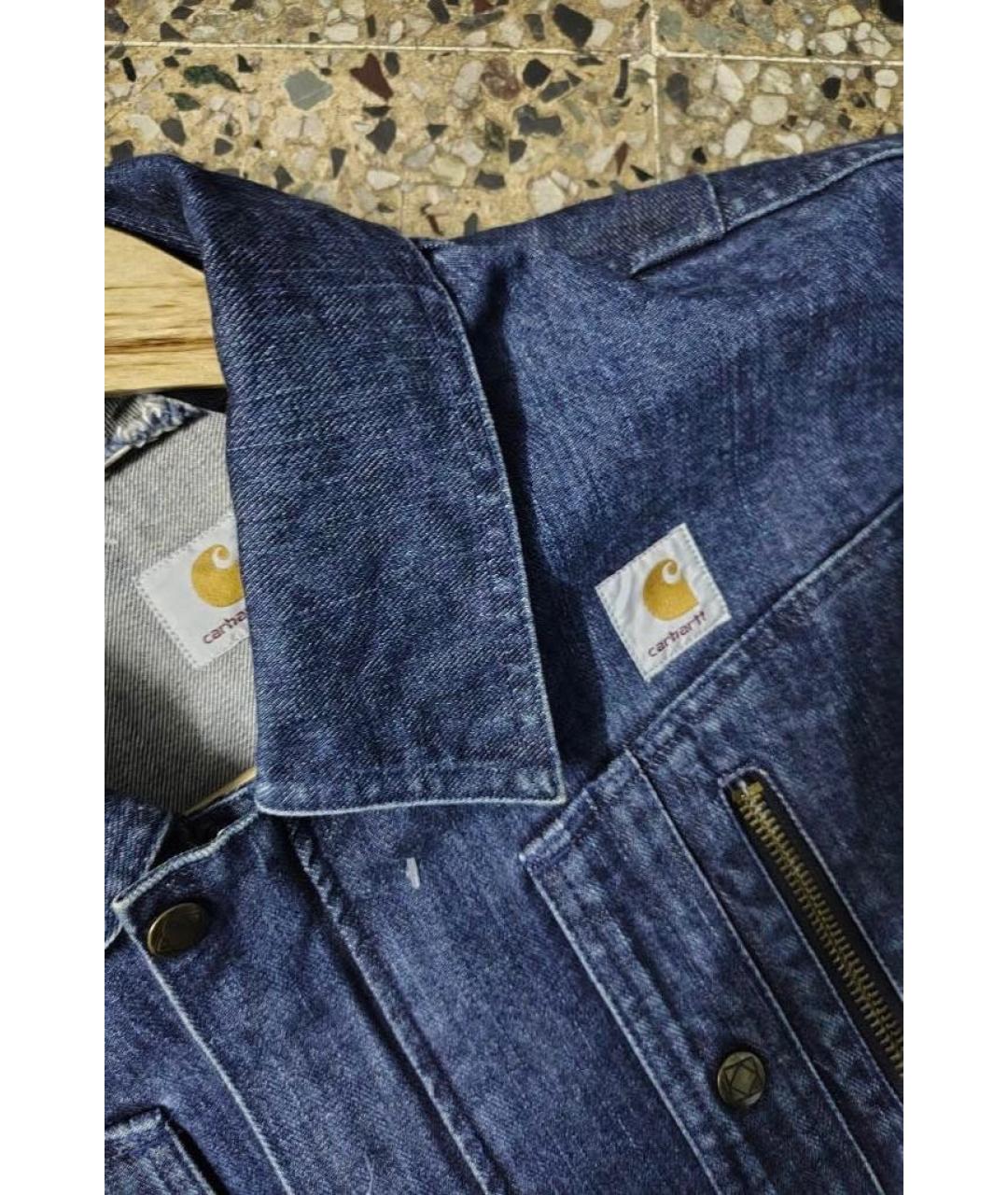 CARHARTT Темно-синяя деним куртка, фото 6