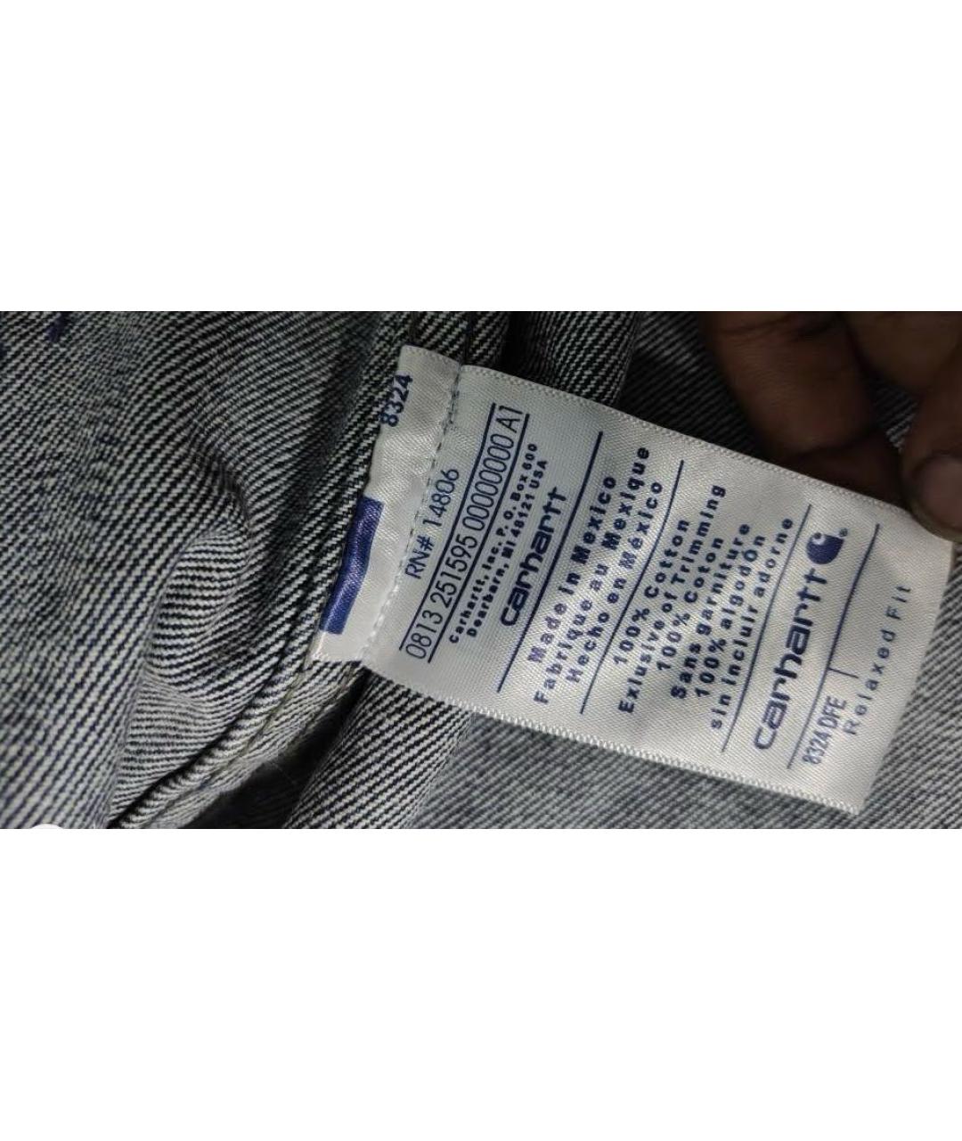 CARHARTT Темно-синяя деним куртка, фото 5