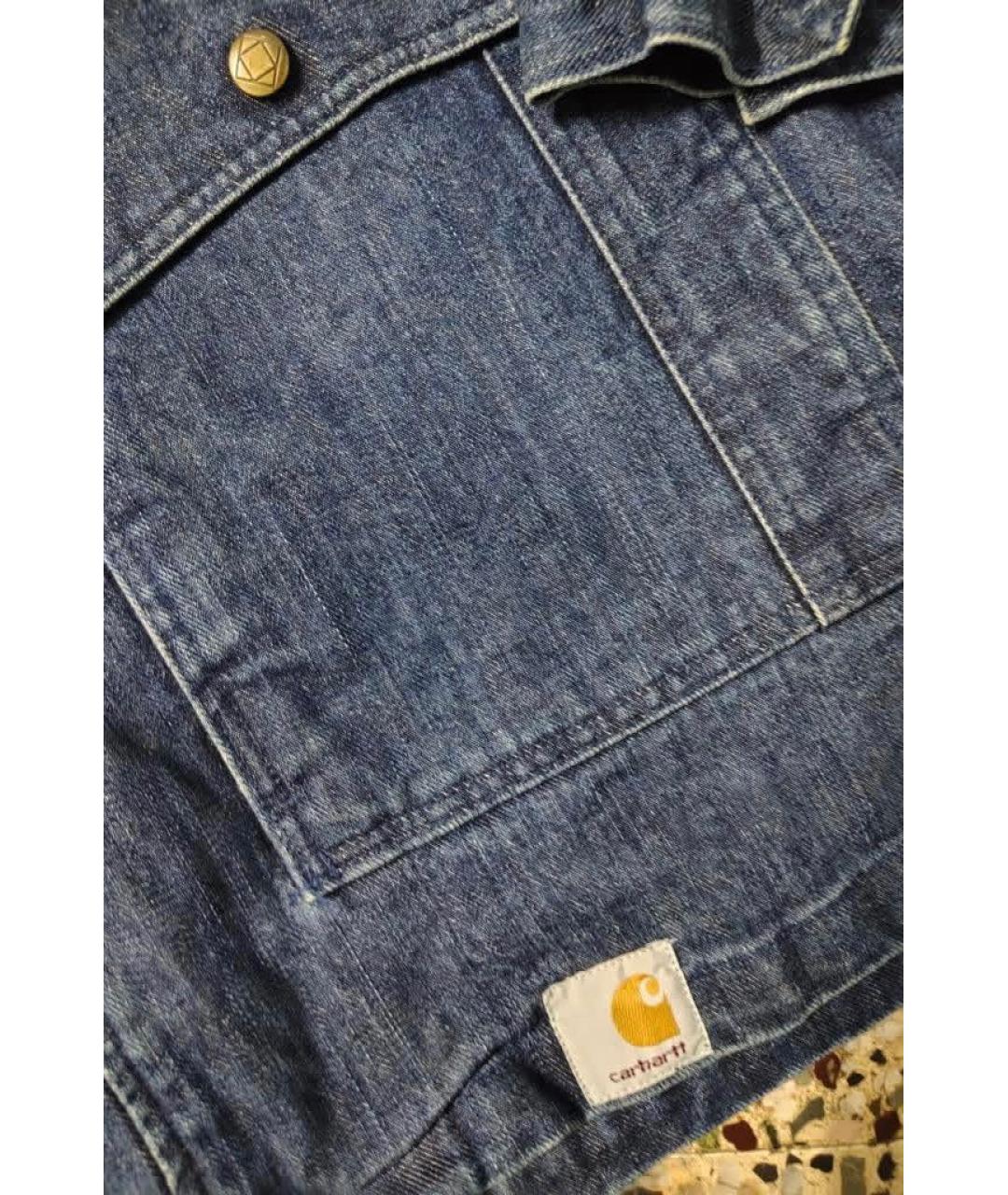 CARHARTT Темно-синяя деним куртка, фото 7