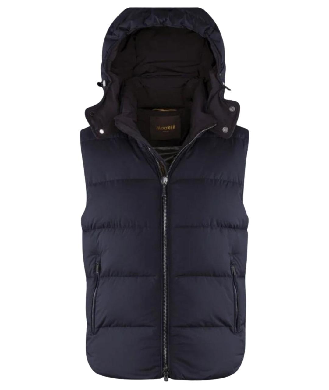 MOORER Темно-синий полиамидовый жилет, фото 1