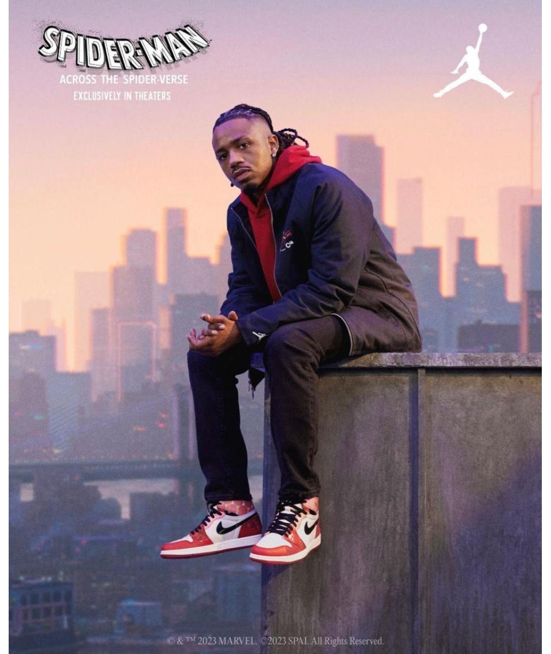 JORDAN Розовые высокие кроссовки / кеды, фото 2