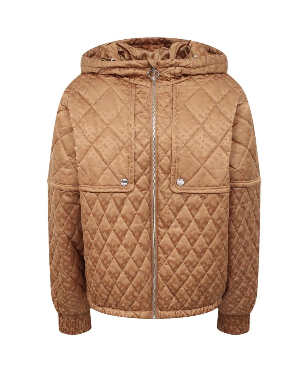 HUGO BOSS Золотая полиамидовая куртка, фото 7