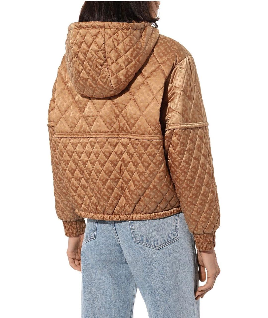 HUGO BOSS Золотая полиамидовая куртка, фото 2