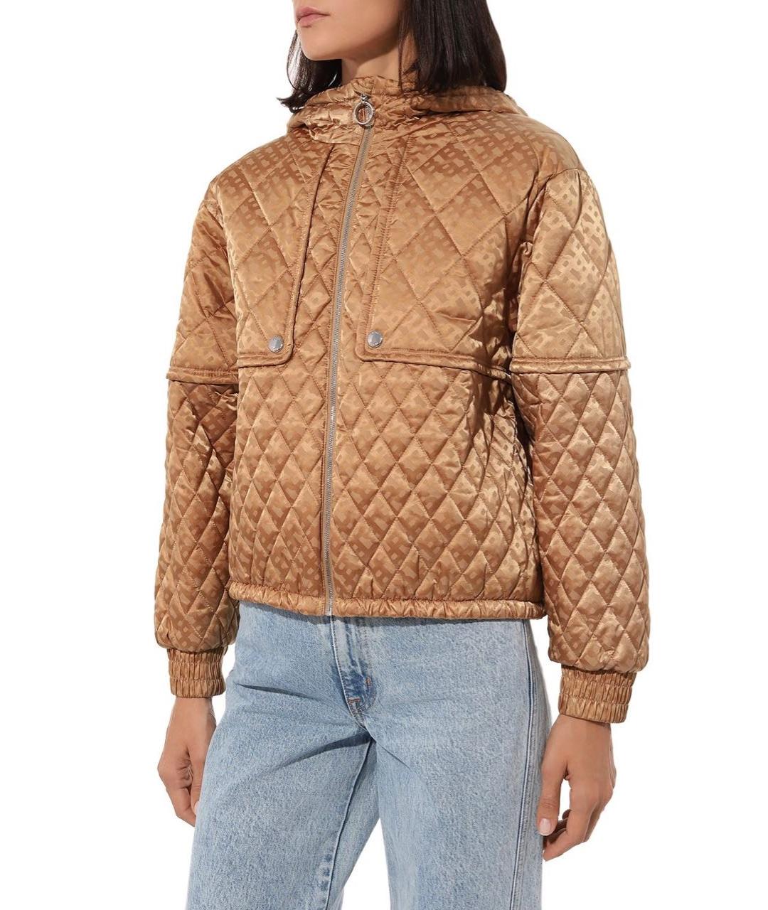 HUGO BOSS Золотая полиамидовая куртка, фото 3