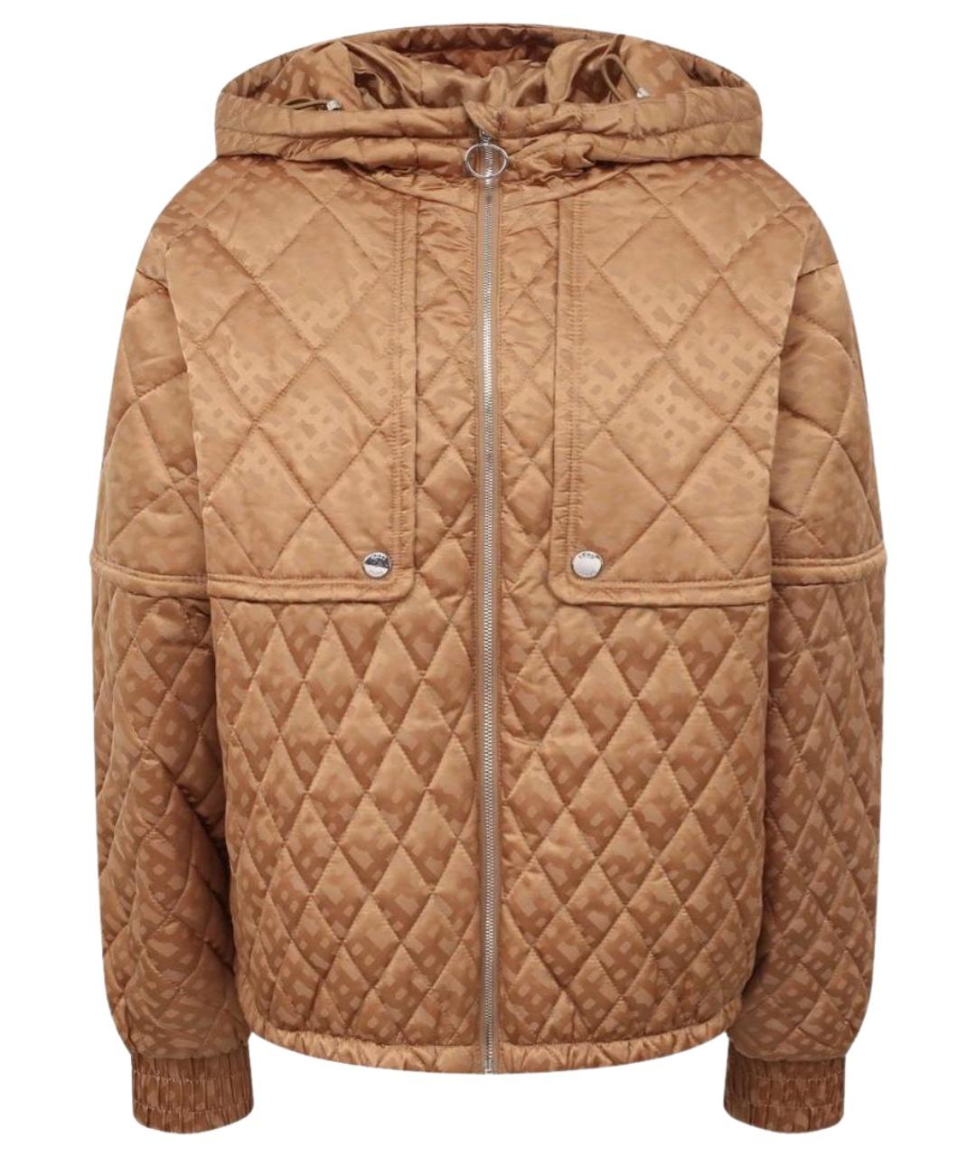 HUGO BOSS Золотая полиамидовая куртка, фото 1