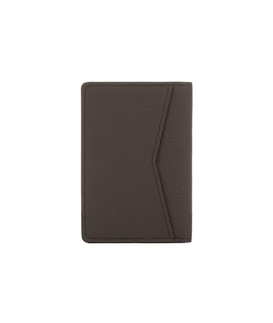 LOUIS VUITTON Хаки кожаный кардхолдер, фото 3