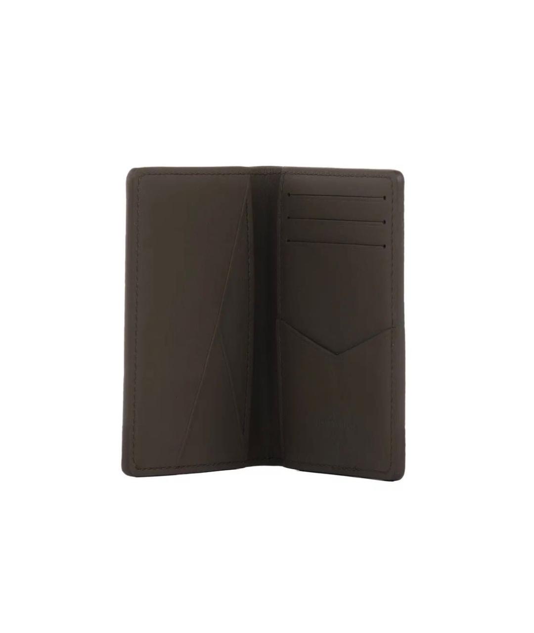 LOUIS VUITTON Хаки кожаный кардхолдер, фото 4