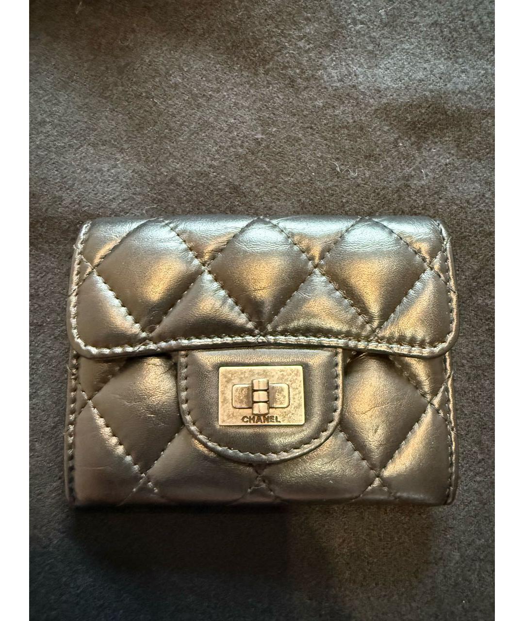 CHANEL Черный кожаный кошелек, фото 5