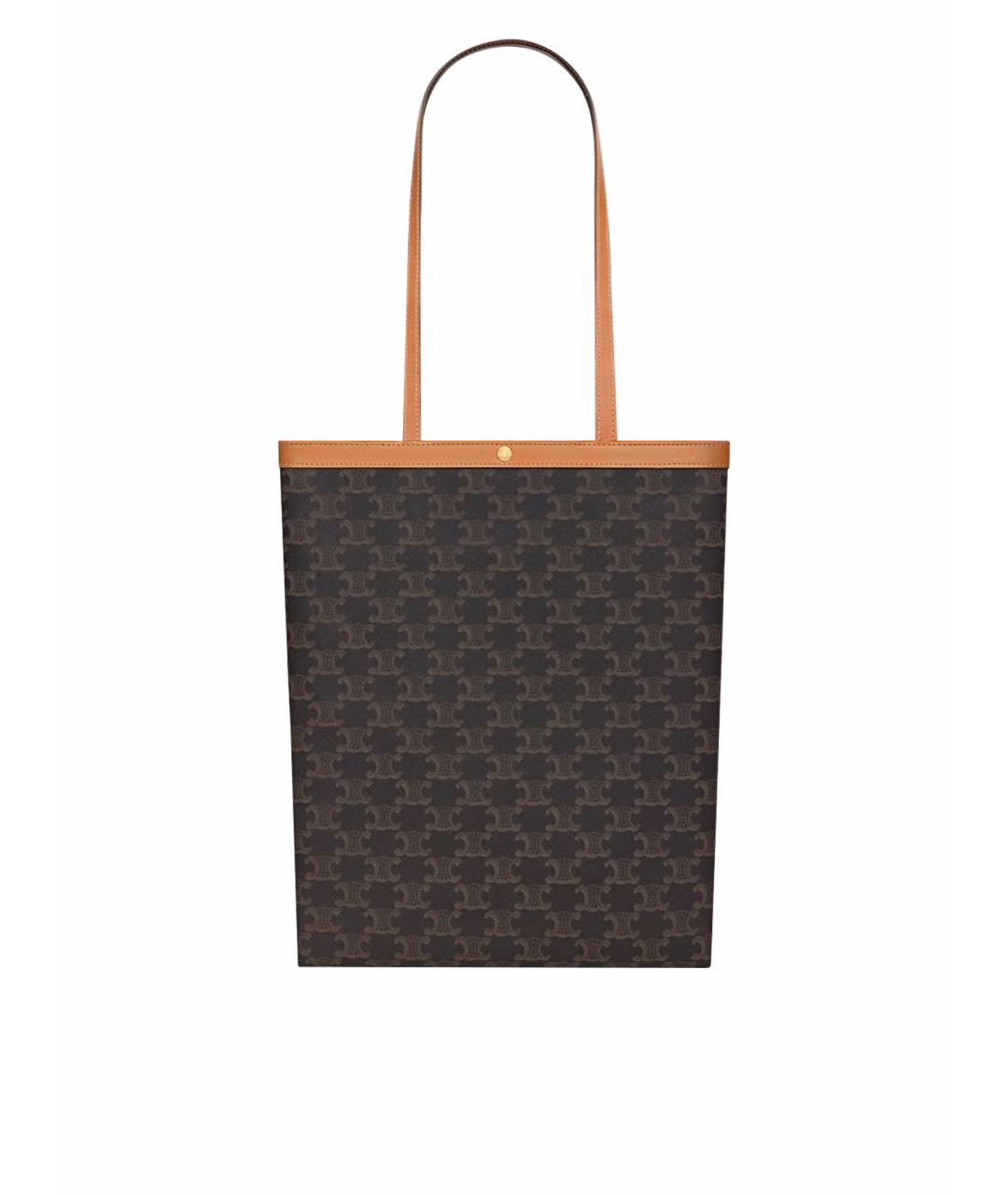 CELINE Коричневая сумка тоут, фото 1