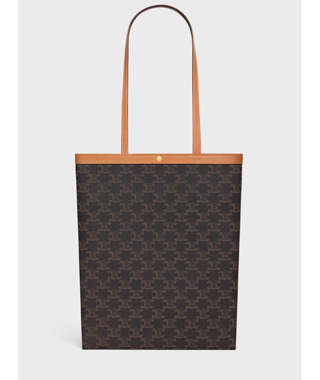 CELINE Коричневая сумка тоут, фото 5