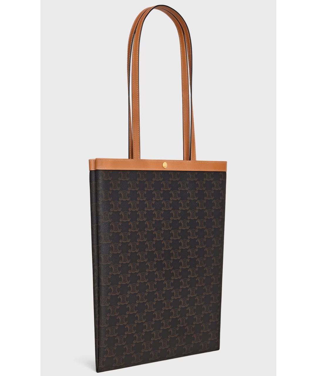 CELINE Коричневая сумка тоут, фото 3