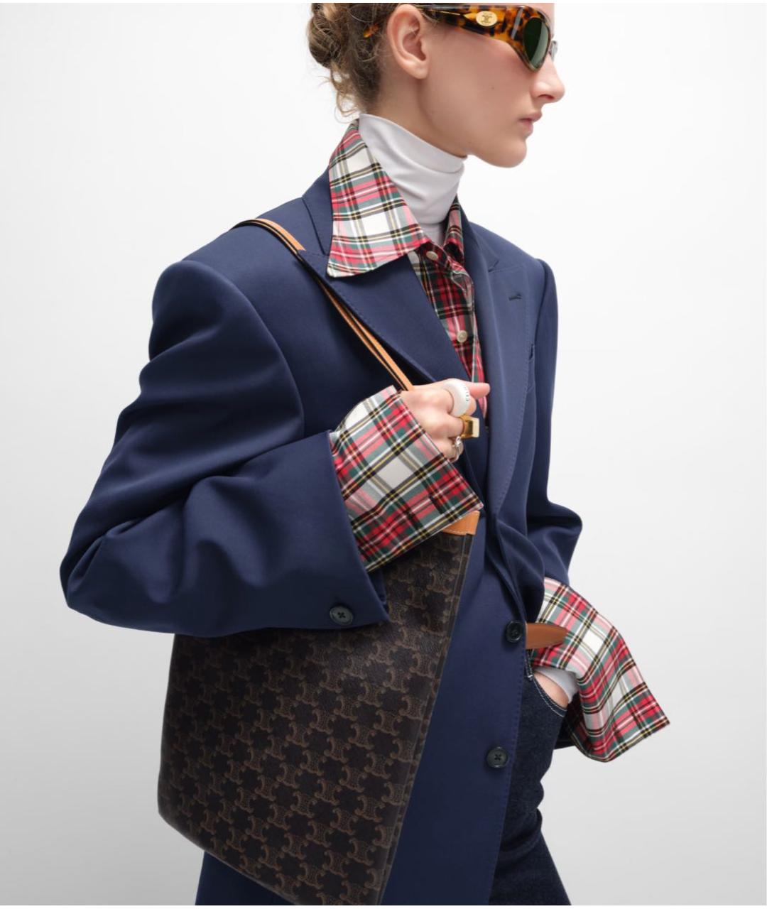 CELINE Коричневая сумка тоут, фото 2