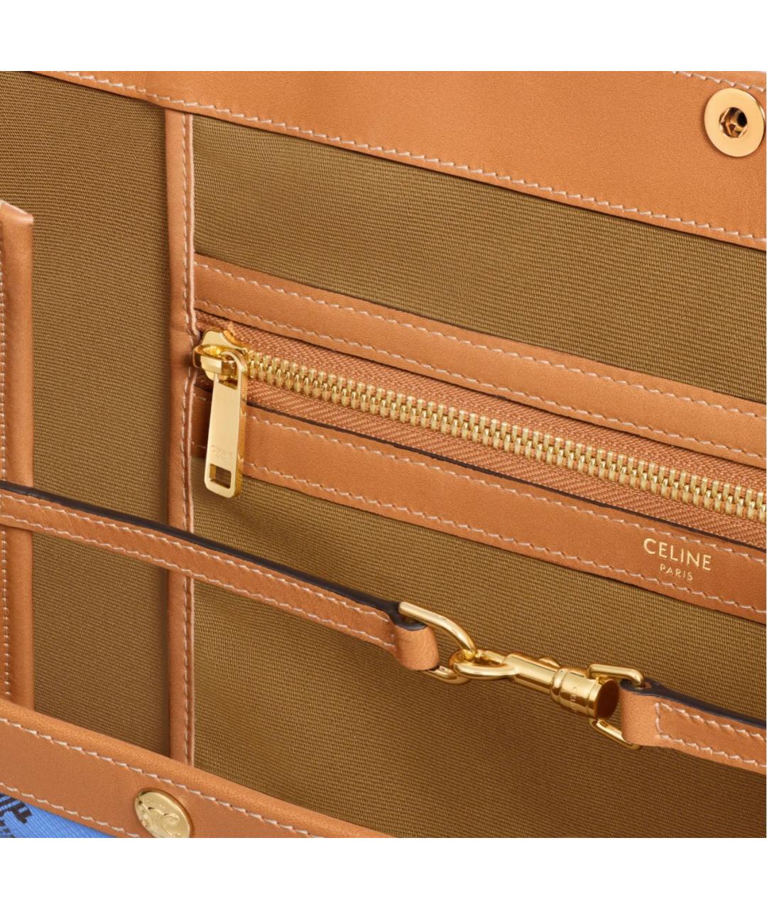 CELINE Синяя сумка тоут, фото 3