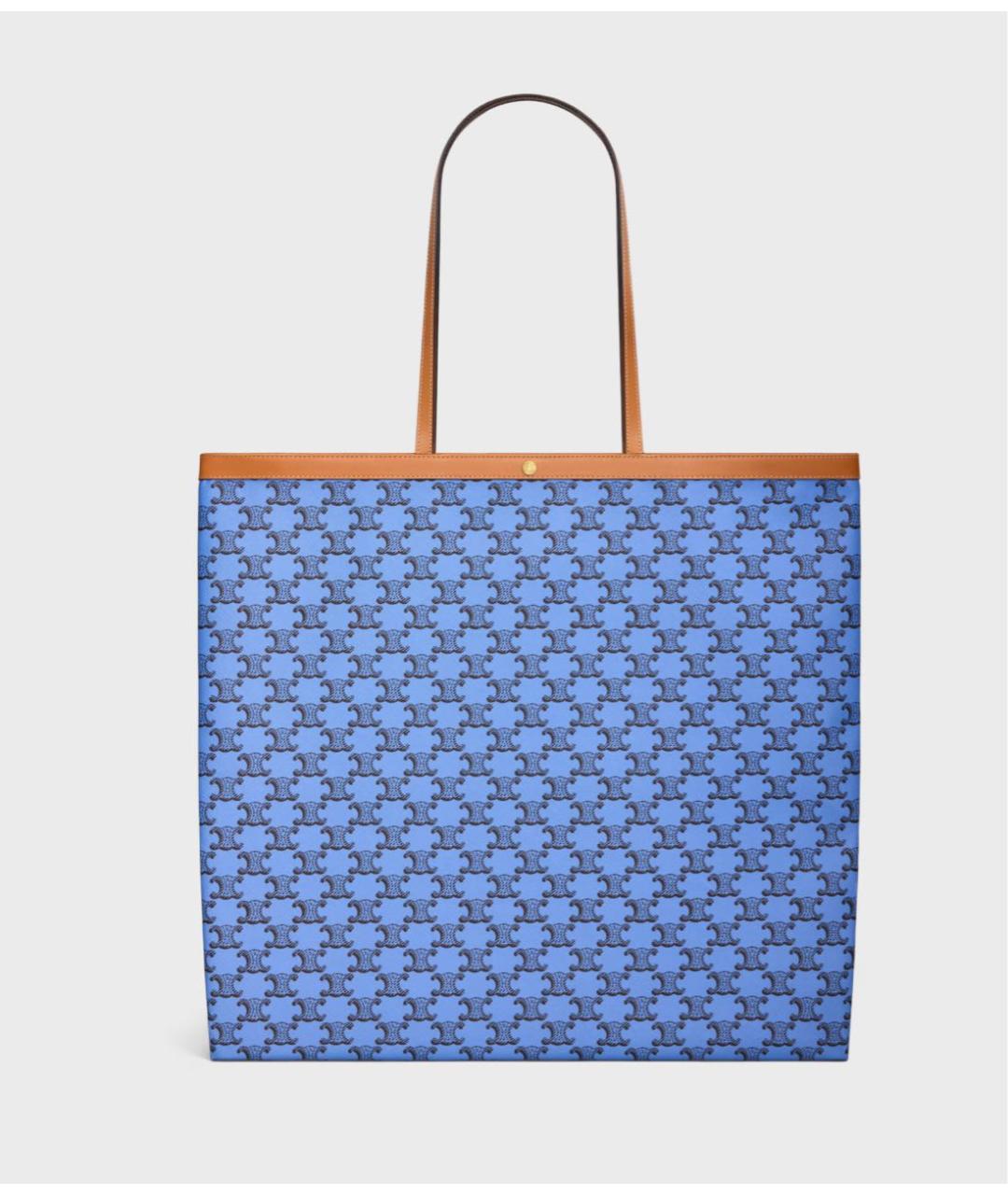 CELINE Синяя сумка тоут, фото 4