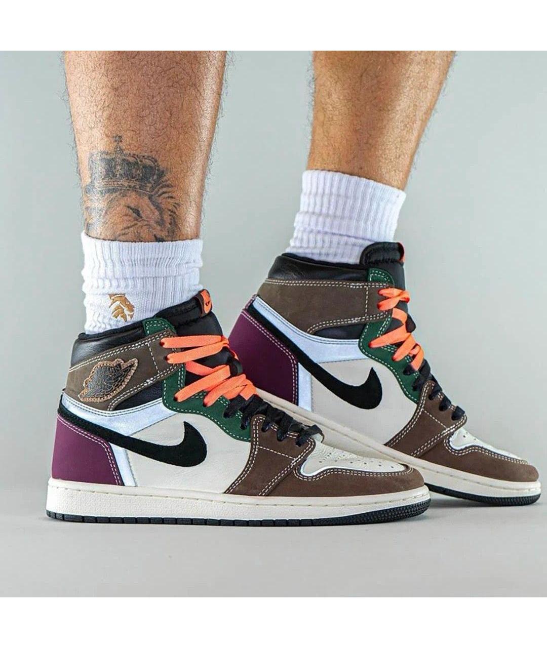 NIKE Коричневые высокие кроссовки / кеды, фото 2