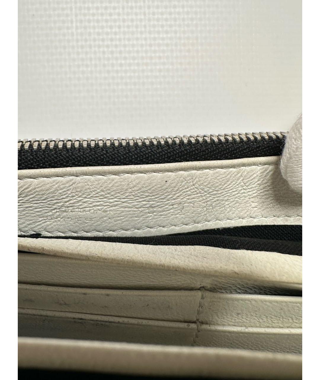 BALENCIAGA Черный кожаный кошелек, фото 5