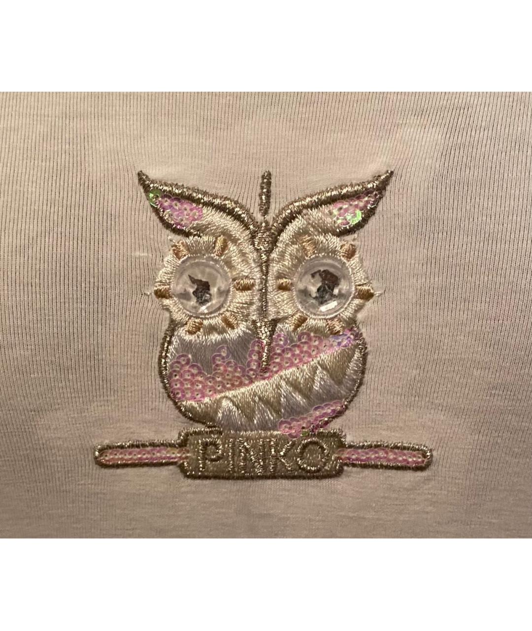 PINKO Белый хлопковый детская футболка / топ, фото 2