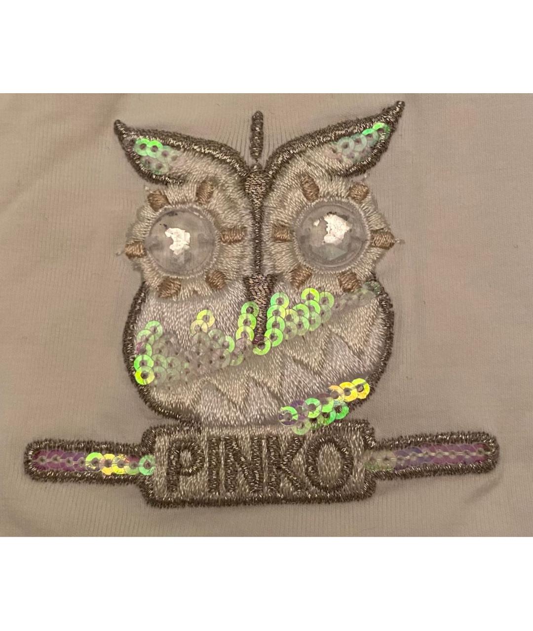 PINKO Белый хлопковый детская футболка / топ, фото 6