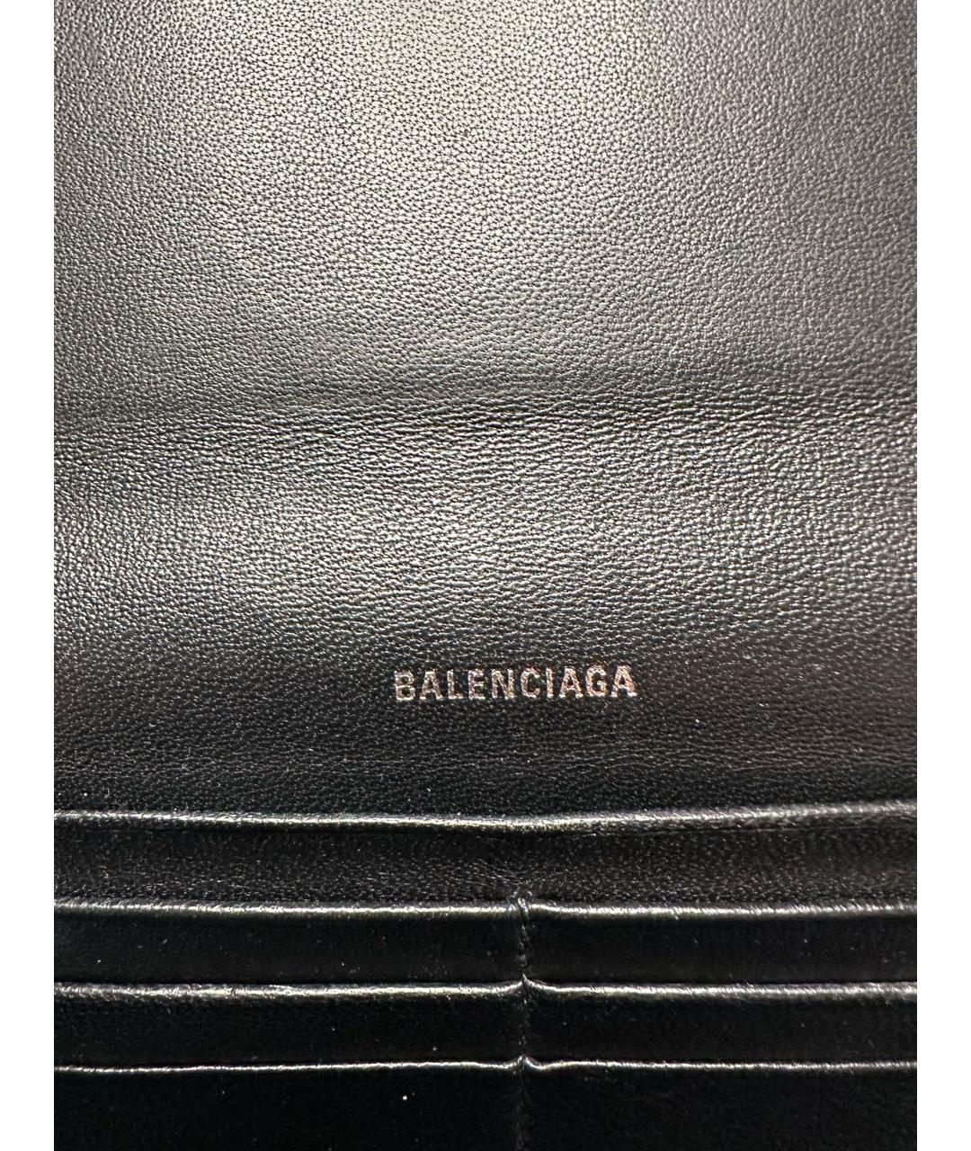 BALENCIAGA Бежевый кожаный кошелек, фото 6