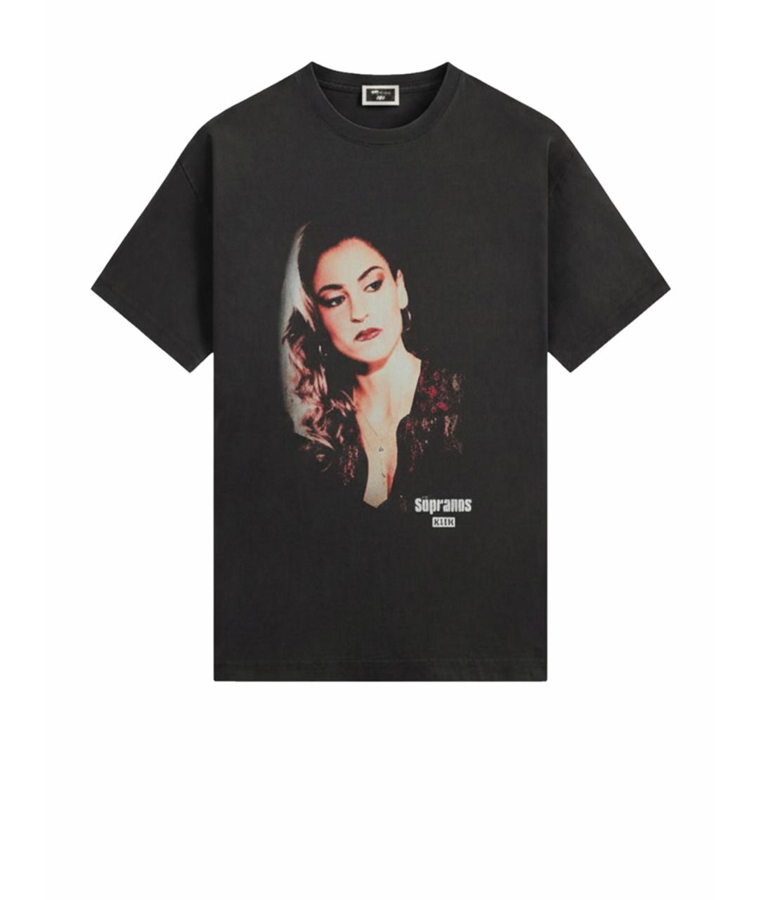 KITH Черная хлопковая футболка, фото 1