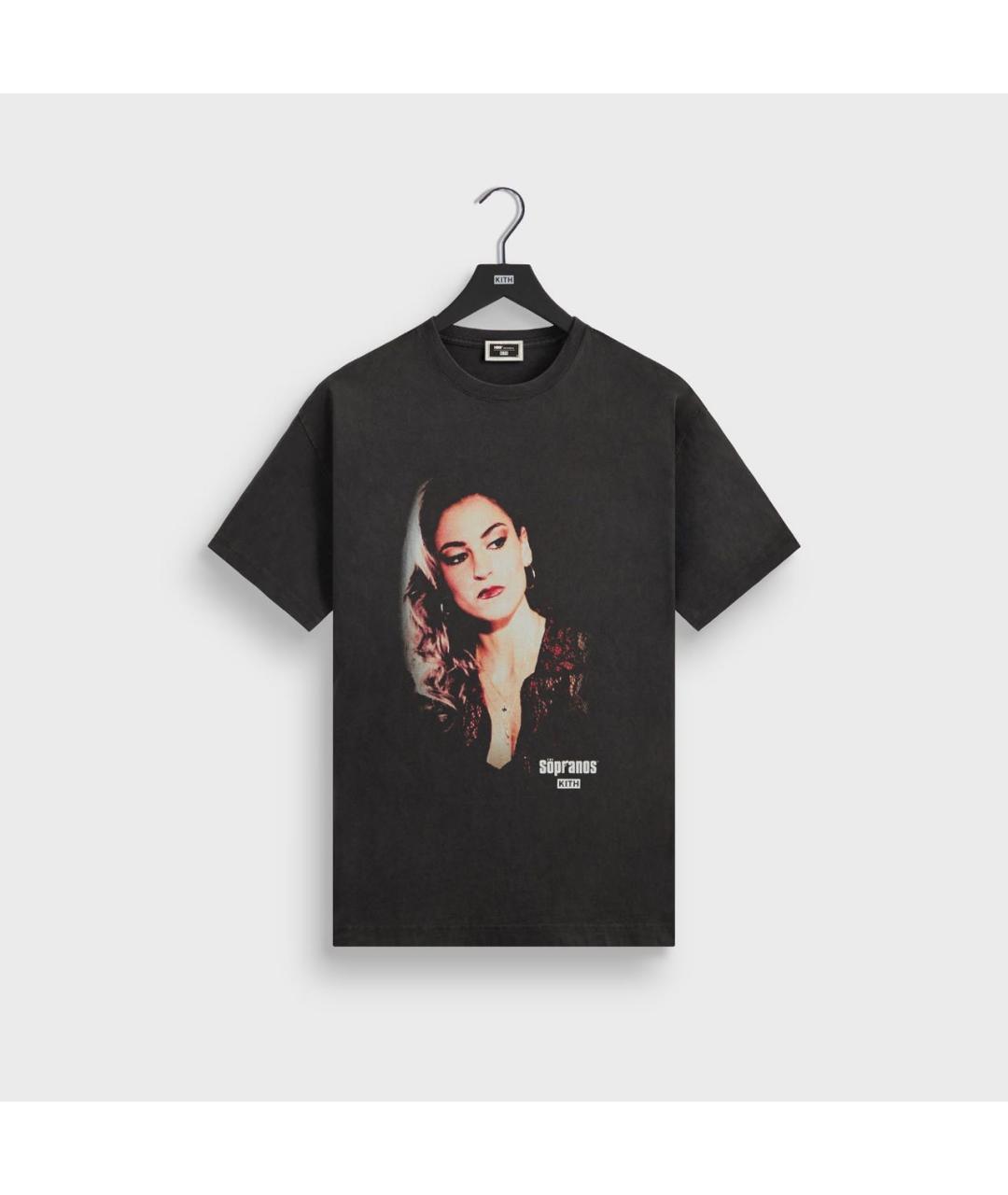 KITH Черная хлопковая футболка, фото 6